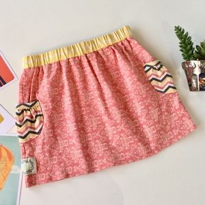 Swanky Baby Vintage‎ salmon pink knit skirt sz L